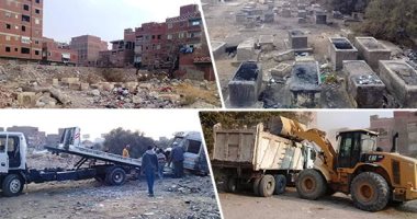 فيديو.. محافظة القاهرة تطلق حملة نظافة لمنطقة مقابر اليهود فى البساتين.. رفع 5 آلاف طن قمامة ومخلفات.. وتسليم المقابر للطائفة اليهودية بعد نظافتها ومنع الدخول إلا من خلالها بعد بناء سور حولها.. صور