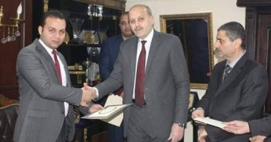 مدير أمن القليوبية يكرم معاونى مباحث مركز شبين القناطر 