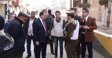 صور.. مدير أمن المنوفية يتفقد الخدمات الأمنية بشبين الكوم  