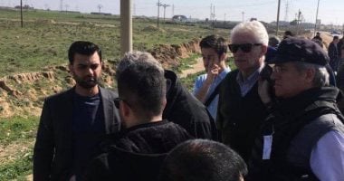 صور.. نادية مراد تتبرع بقيمة جائزة نوبل لبناء مستشفى بمنطقة سنجار العراق