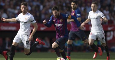 إشبيلية ضد برشلونة.. ميسي يتعادل للبارسا 2 - 2 فى الدقيقة 67 