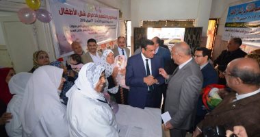 محافظ البحيرة يفتتح الحملة القومية للتطعيم ضد مرض شلل الأطفال بدمنهور