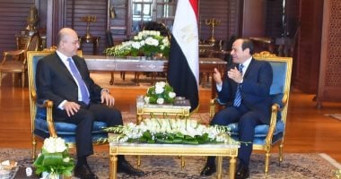 السيسى يستقبل رئيس العراق فى شرم الشيخ 