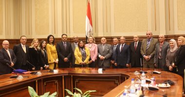 صور.. "دفاع النواب" تستقبل وفد برلماني ألباني بمقر البرلمان 