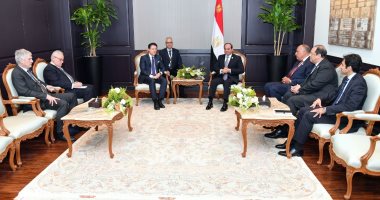 السيسي يناقش مع رئيس وزراء إيطاليا تطوير العلاقات الاقتصادية والتجارية