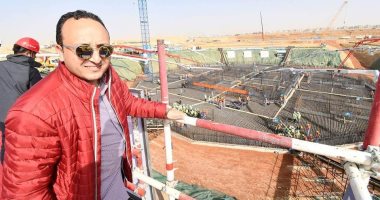 فيديو وصور.. صب الخرسانة الخاصة بأطول برج فى أفريقيا بالعاصمة الإدارية