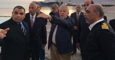 رئيس هيئة موانى البحر الأحمر يتفقد اعمال تطوير ميناء نويبع