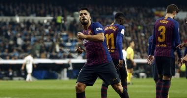 ريال مدريد يسقط بثلاثية مذلة أمام برشلونة فى كلاسيكو الأرض.. البارسا يحقق إنجازا تاريخيا بالتأهل للنهائى للمرة السادسة على التوالى.. سواريز يخطف الأضواء والفريق الكتالونى يصل للهدف 100 هذا الموسم