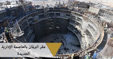 خلال أيام..الانتهاء من الهيكل الخرسانى لأكبر برلمان بالشرق الأوسط بالعاصمة الإدارية 