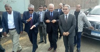 صور..السجينى ومحافظ وقيادات الجيزة يتفقدون أعمال تطوير محور صفط اللبن