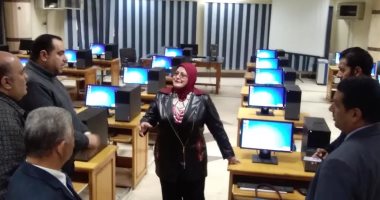 صور.. قاعتان بتعليم كفر الشيخ لإجراء اختبار تحريرى لمرشحى للوظائف المؤقتة