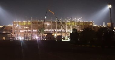 صور .. أعمال تطوير فى هيئة استاد القاهرة استعدادا لأمم إفريقيا 