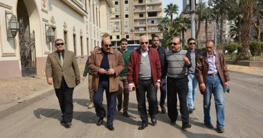 محافظ الجيزة يتفقد أعمال تطوير شارع 306 بالدقى