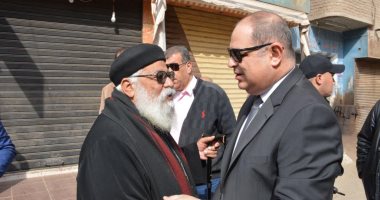 صور.. محافظ الغربية ومطران طنطا يضعان حجر أساس كنيسة رئيس الملائكة الجليل ميخائيل