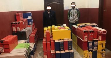 الداخلية تضبط عصابة سرقة بطاريات أبراج تقوية شبكات المحمول