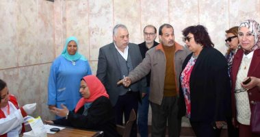 وزيرة الثقافة تتابع حملة 100 مليون صحة بأكاديمية الفنون وتتفقد الإنشاءات الجديدة