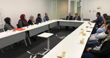 رئيس جامعة كفر الشيخ يلتقى بالباحثين المصريين باليابان