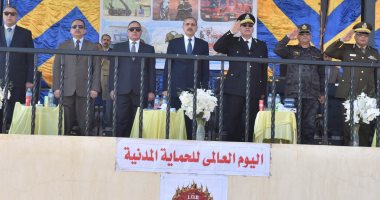 فيديو..محافظ أسيوط يشهد احتفال مديرية الأمن باليوم العالمى للحماية المدنية