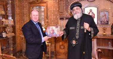 البابا تواضروس يستقبل سفير أستراليا الجديد بالمقر البابوى بالكاتدرائية