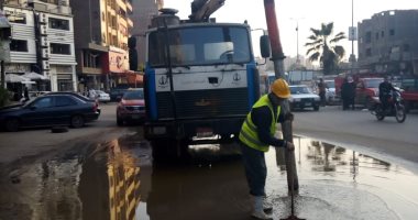 الجيزه لمياه الشرب والصرف: الانتهاء من سحب تجمعات المياه من كافة المحاور