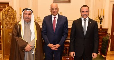 على عبد العال يستقبل مرزوق على الغانم رئيس مجلس الأمة الكويتى