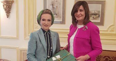 وزيرة الهجرة تبحث مع حرم رئيس البرلمان اللبنانى الحفاظ على الهوية العربية