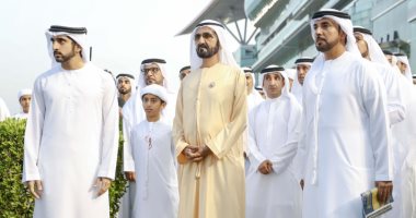 صور.. حاكم دبى وولى عهده يشهدان حفل "سوبرساترداى" لسباقات الخيل