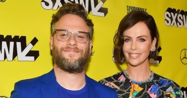 شارليز ثيرون بالعرض الأول لفيلم "Long Shot" مع سيث روجين فى تكساس