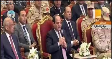 السيسى: الخسارة من 2011 لـ2015 ضخمة وهنفضل ندفع ثمن كبير جدا لتعويضه