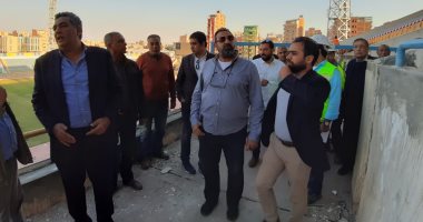 صور.. وفد الجبلاية و"كاف" يتفقد استاد الإسماعيلية 