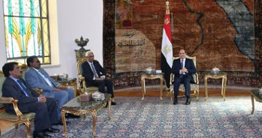 السيسى يستقبل النائب الأول لرئيس السودان ومدير المخابرات الوطنية