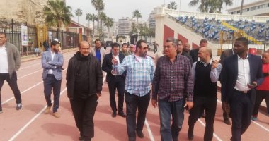 صور.. زيارة الاتحاد الإفريقى لمتابعة تجديدات وتطوير استاد الإسكندرية