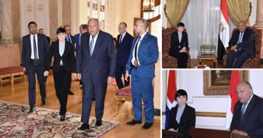 شكرى يستعرض مع وزيرة خارجية النرويج جهود مصر لمكافحة الإرهاب.. وزير الخارجية يؤكد أهمية تكاتف المجتمع الدولى لمواجهة أنشطة الإرهابيين وتجفيف منابع تمويلهم.."سوريد": القاهرة تلعب دورا هاما واستراتيجية في المنطقة