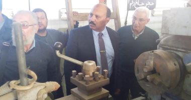 رئيس "مياه القناة" يفتتح الورشة المركزية بالتل الكبير