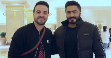 تامر حسنى ولويس فونسى يغنيان فى افتتاح أولمبياد 2019 بالإمارات