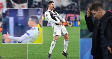 رونالدو القادم من المريخ حديث الصحافة الإيطالية بعد الليلة التاريخية.. نجم يوفنتوس يسجل هاتريك تاريخى ويقصى أتلتيكو مدريد من دورى أبطال أوروبا.. البرتغالى يحطم الأرقام القياسية ويهاجم سيميونى بإشارة خارجة