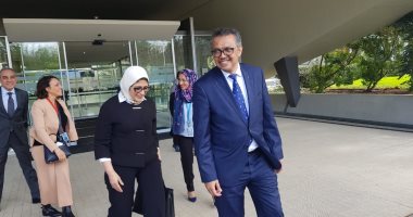 وزيرة الصحة تلتقى رئيس منظمة الصحة العالمية لبحث نقل الخبرات المصرية لإفريقيا