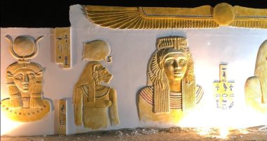 وزارة الثقافة تصنع جدارية فرعونية 38 متر وترمم تمثال عباس العقاد (صور)