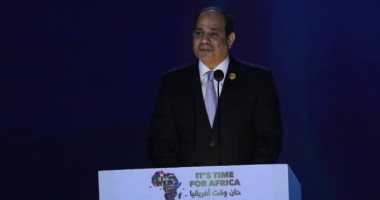 صفحة الرئيس تبرز كلمة السيسى فى افتتاح متلقى الشباب العربى الإفريقى