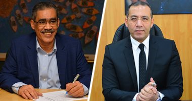 خالد صلاح وأسرة "اليوم السابع" يهنئون ضياء رشوان بمنصب نقيب الصحفيين