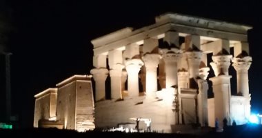 الصوت والضوء تعيد إضاءة جزيرة معبد فيلة