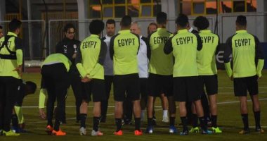 صور.. 120 دقيقة تدريب للمنتخب فى اليوم الأول لمعسكر الفراعنة بالإسكندرية
