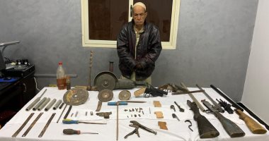 القبض على مسجل خطر حول مسكنه لمصنع أسلحة نارية بأطفيح