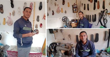 صور.. قصة نجاح أحمد حسين فى إنشاء ورشة للأحذية بتمويل جهاز المشروعات بالغربية.. ويؤكد: قرض الجهاز ساعدنى فى تجهيز الورشة وتنفيذ المشروع .. قدمت على قرض جديد لشراء مكبس وماكينة جديدة لتوسعة المشروع