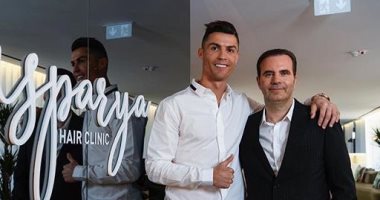 رونالدو يفتتح مركزا طبيا لزراعة الشعر فى مدريد.. صور 