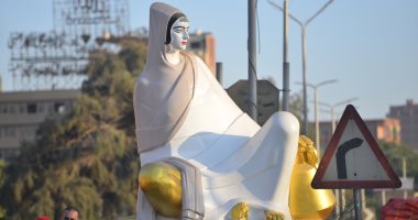 صور.. تمثال الفلاحة المصرية يعانى فى الحوامدية.. اعرف التفاصيل