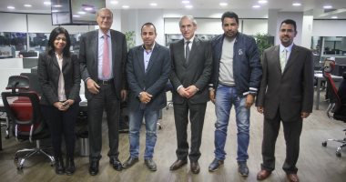 صور.. وفد المجلس التصديرى للحاصلات الزراعية يزور "اليوم السابع"