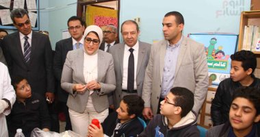 وزيرة الصحة تطلق بعد قليل فعاليات المرحلة الثانية لحملة القضاء على الديدان المعوية