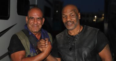 صور.. محمد لطفى يشارك النجم العالمى مايك تايسون فى أكشن "حملة فرعون"