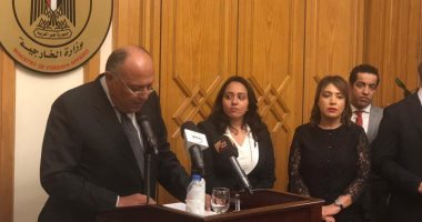 صور.. سامح شُكرى يُؤكد على دور الخارجية فى الدفاع عن مصالح الشعب المصري